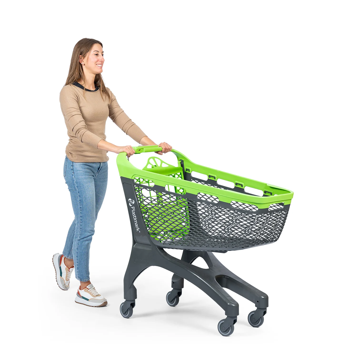 Roomy 160 L Market Arabası – yandan görünüm, hareket halinde